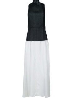 длинное платье с плиссировкой Yang Li