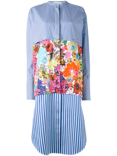 платье-рубашка в полоску с цветочным принтом  Ports 1961