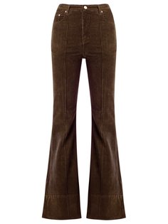 high waist velvet flared trousers Amapô
