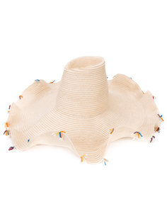 шляпа с кисточками из бусин Rosie Assoulin