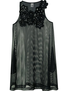 прозрачная блуза с цветочным декором Comme Des Garçons Noir Kei Ninomiya