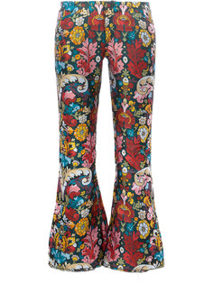 укороченные брюки с цветочным принтом Marquesalmeida Marquesalmeida