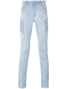 джинсы скинни с потертой отделкой  Pierre Balmain