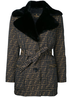 куртка с длинными рукавами и узором Zucca  Fendi Vintage