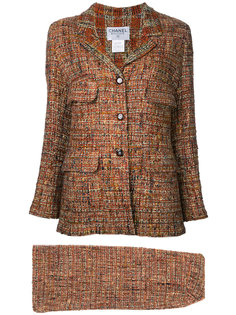 твидовый пиджак и юбка  Chanel Vintage