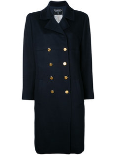 двубортное пальто  Chanel Vintage
