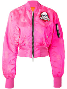 куртка-бомбер  с принтом черепа  Unravel Project