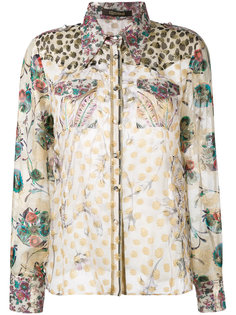жаккардовая блузка с люрексом Roberto Cavalli
