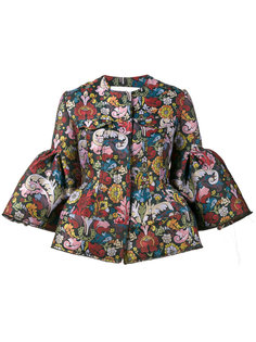 парчовый пиджак с цветочным узором и укороченными рукавами Marquesalmeida Marquesalmeida