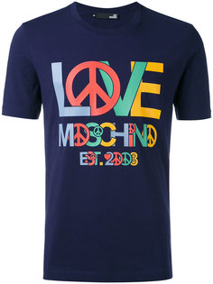 футболка с логотипом   Love Moschino