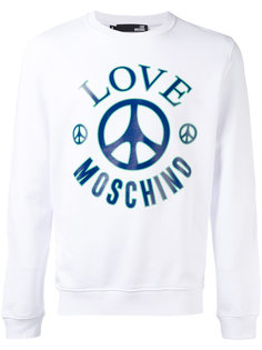 толстовка с логотипом  Love Moschino
