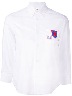 рубашка с заплаткой с логотипом Dsquared2