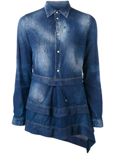 многослойная джинсовая рубашка  Dsquared2