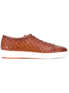 плетеные кеды Santoni