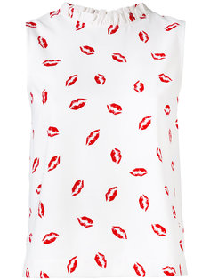 топ без рукавов с принтом губ Essentiel Antwerp