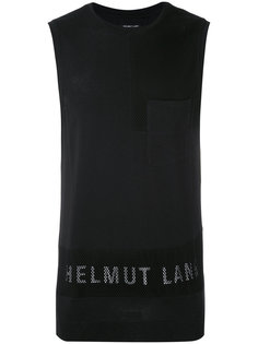 майка с логотипом бренда Helmut Lang