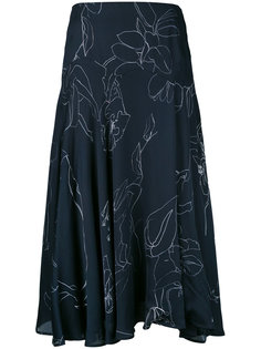 юбка с цветочным узором Paul Smith