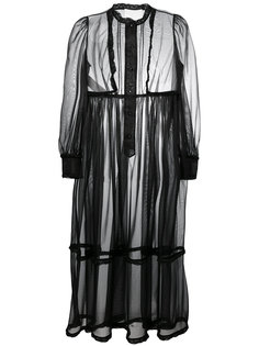 длинное прозрачное платье-рубашка Maison Margiela