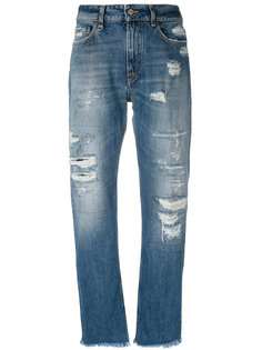 джинсы прямого кроя с потертой отделкой Cycle