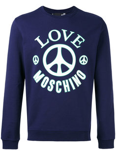 толстовка с логотипом Love Moschino