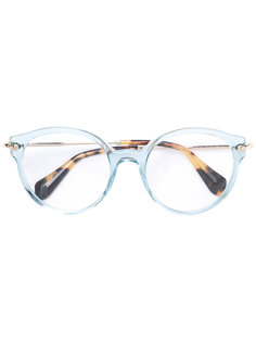 очки круглой формы Miu Miu Eyewear