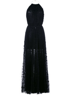 длинное платье с вырезом-халтер Maria Lucia Hohan