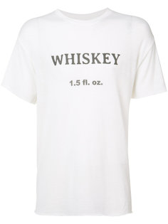 футболка с принтом whiskey The Elder Statesman