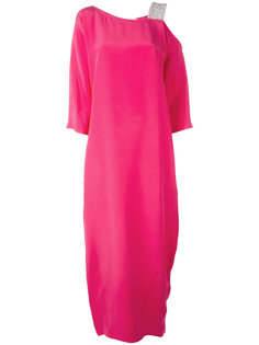 платье макси с отделкой на бретельке  Gianluca Capannolo