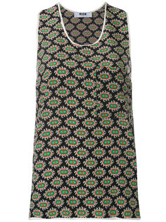 топ с принтом  MSGM