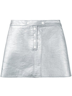 металлизированная мини-юбка Courrèges
