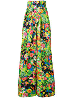 расклешенные брюки с цветочным узором Rosie Assoulin