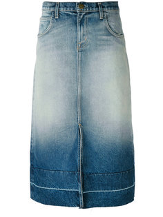 джинсовая юбка-миди Current/Elliott