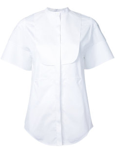 рубашка с короткими рукавами без воротника Courrèges