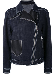 джинсовая байкерская куртка Versace