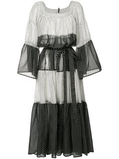 платье с панельным дизайном в полоску Lisa Marie Fernandez