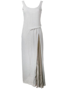 драпированное длинное платье Emporio Armani