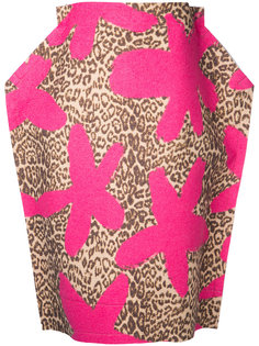 юбка с леопардовым принтом 2D Comme Des Garçons Vintage