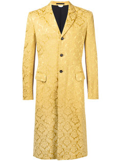 жаккардовое пальто с цветочным узором Comme Des Garçons Vintage