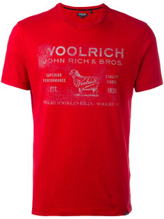 футболка с принтом с логотипом Woolrich
