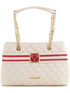 стеганая сумка-тоут с логотипом Love Moschino