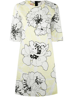 платье шифт с цветочным принтом  Marni