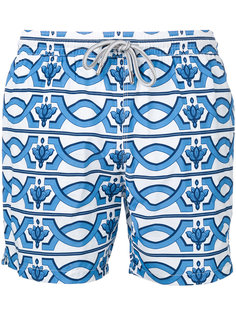 пляжные шорты с геометрическим принтом  Capricode