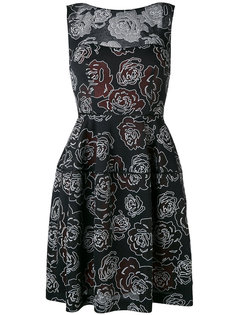 платье с цветочным принтом Talbot Runhof