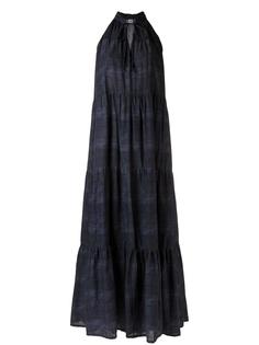 длинное платье с панельным дизайном Amir Slama
