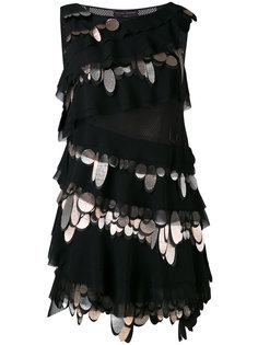 платье с элементами металлик Talbot Runhof