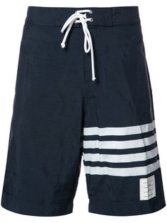 шорты для плавания с принтом в полоску Thom Browne
