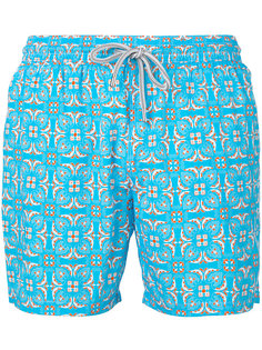 пляжные шорты с мозаичным принтом  Capricode