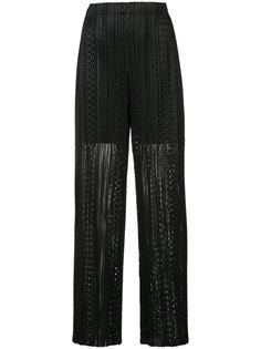 кружевные брюки с вырезным дизайном Pleats Please By Issey Miyake