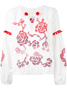 блузка с цветочной вышивкой  Forte Couture