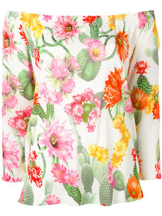блузка с цветочным принтом Blugirl